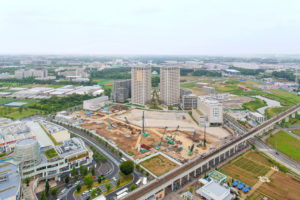 2012年6月,柏之ha校园站西侧(147、148和150号地块)。